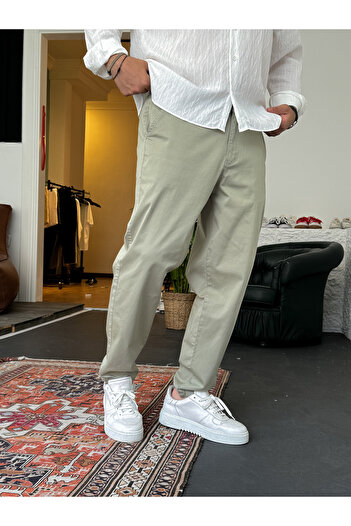 BYBASICMAN Khaki Lycra Basic Chino Boyfriend Df-2364/2369