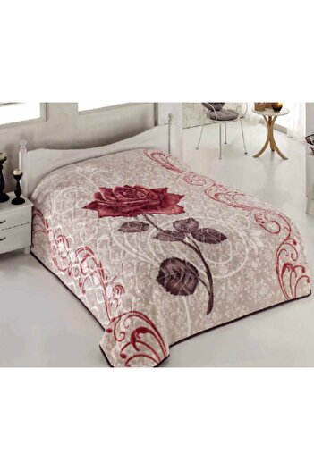 Sarar New Rose Beige Double Blanket