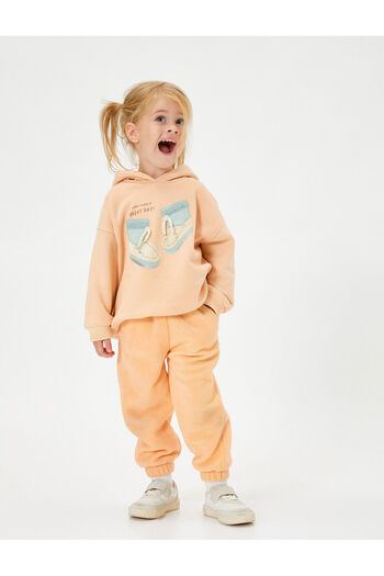 Koton Basic Jogger melegítőnadrág megkötős derékkal és zsebekkel