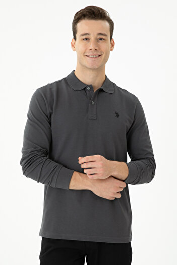 U.S. Polo Assn. Ανδρικό φούτερ Anthracite Basic 50269405 -VR006