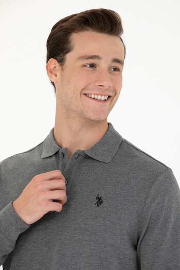U.S. Polo Assn. Ανδρικό φούτερ Anthracite Melange Basic 50269405 -VR081