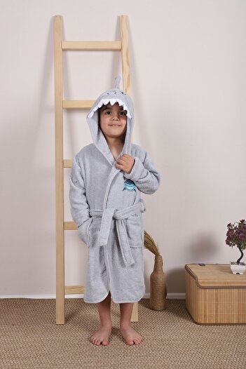 Lavin 100% Cotton Hooded Boys' Bathrobe