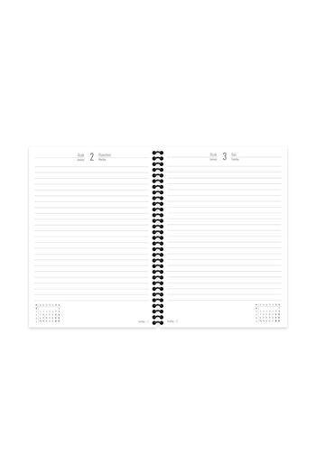 KESKİN COLOR 2024 Red Daily Spiral Agenda - 17X24