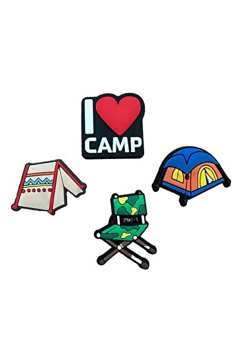 odaburada Slipper Ornament-slipper Buckle I Love You Camp Set of 4