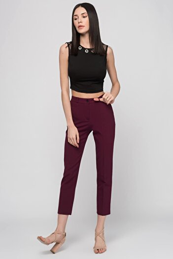 Sense Trousers - Atlas Fabric Trousers on the Ankle| Pnt19003 Fuchsia