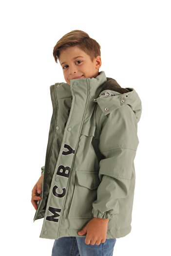 Perendi Boy's Waterproof Wedge Jacket - Çağla