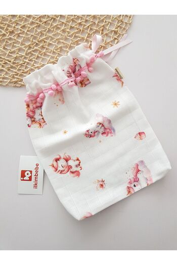 ilkimbebe Unicorn Patterned Baby and Child Care Pouch