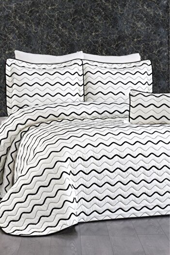 Çeyiz Diyarı Ocean Double Bedspread - 250X260 White