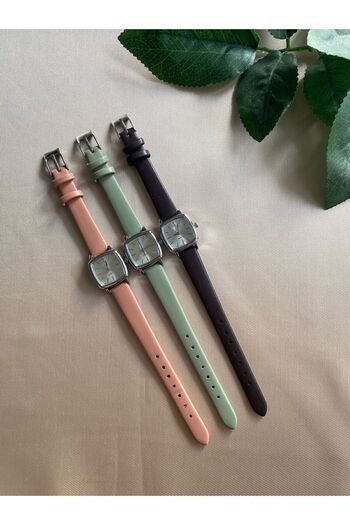 QUARTZ Retro Minimal Vintage Leather Cord Women's Wristwatch