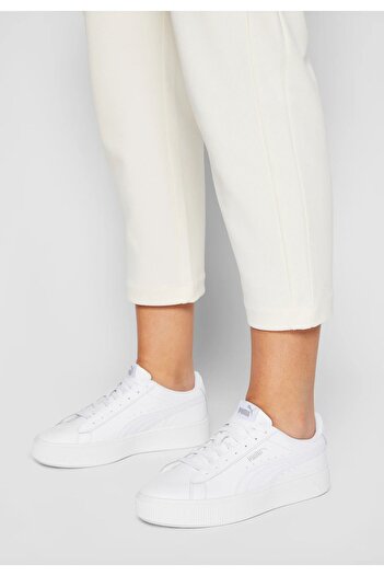 Puma Γυναικεία Casual Παπούτσια Λευκά