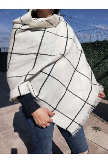 SOLİN Women's Shoulder Shawl, Winter Shawl, Neck Shawl
