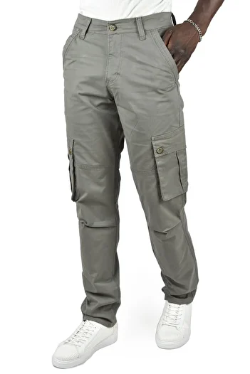 DeepSEA Water Green Wide Cut Seasonal Gabardine Men's Cargo Pants with Pockets 1705421