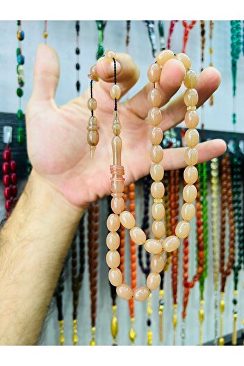 Damla Rosary - Ringed Imame Squeezing Amber