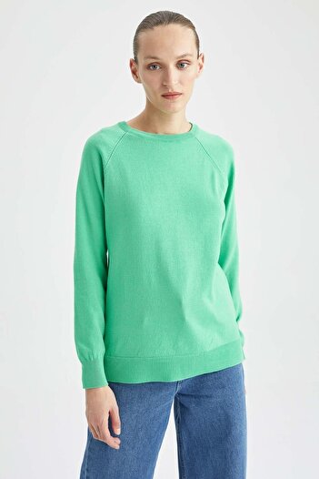 DeFacto Πλεκτό πουλόβερ Relaxed Cut Crew Neck - I6913az22wn