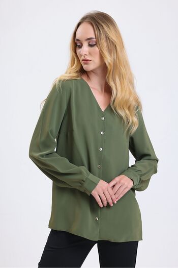 Sense Long Sleeve Jesika Shirt| Gml34794 Hakı