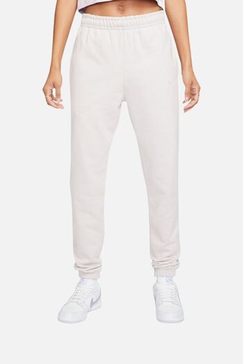 Nike Loose Fit Παντελόνι Μαλακό και Μακρύ Κομμάτι Καστόρι Off White Eşofman Pantελόνι Dv