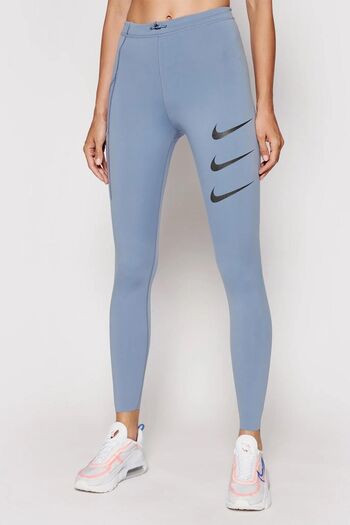 Nike Power Epic Lux Run Division Reflective Laser Cut με 4 τσέπες μπλε κολάν