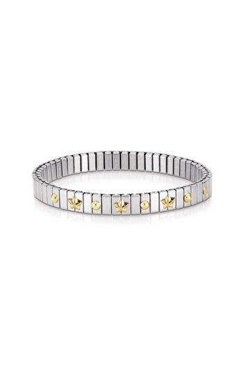 NOMİNATİON Extensıon Bracelet (s) In Stainless Steel With 18k Gold (3 Symbols) (007_star)