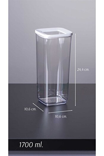 VİP AHMET 9-Piece Square Storage Container 1700 1200 700 ml