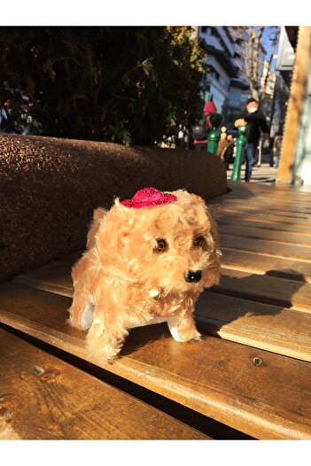Genel Markalar Havlayan, Yürüyen Pilli Oyuncak Peluş Köpek(AÇIK KAHVE RENK)