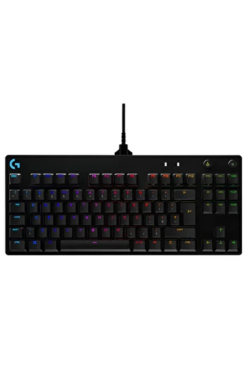 logitech لوحة مفاتيح G Pro RGB ميكانيكية سلكية سوداء للألعاب -920-009392