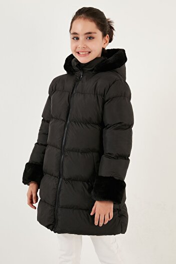 Lela İçi Yumuşak Astarlı Kapüşonlu Şişme Mont Kız Çocuk MONT 5761981