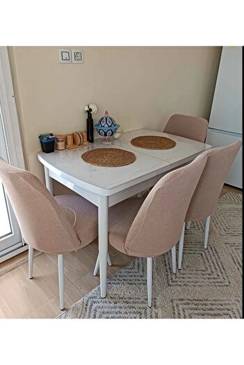 ÖZMAKAN Oval Sandalye Kılıfı ,sandalye Örtüsü Likralı,yıkanabılır,lastıklı 1 Adet