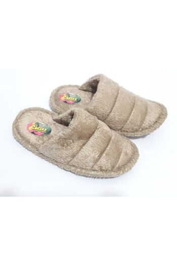 Cross Bej Unisex Peluş Polar Ev Terliği