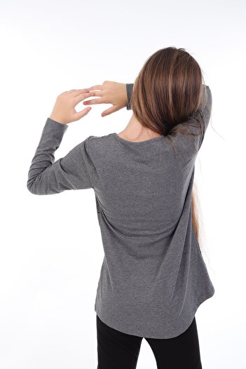 Toontoy Girl's Leafy Enjoy Printed T-Shirt