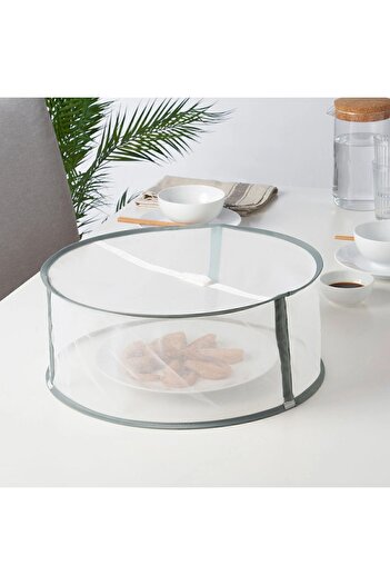 IKEA LERFLUNDRA food protector green-white 40x15 cm