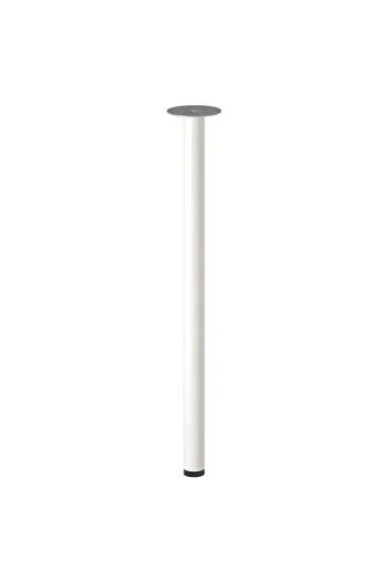 IKEA White 70 cm Single Adıls Steel Table Leg - Desk ( # 646154698 )