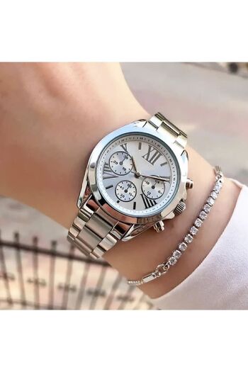 Spectrum Metal Steel Full Silver Color Women's Wristwatch