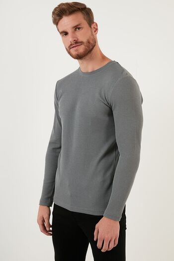 Buratti Cotton Crew Neck Slim Fit Basic Men's Sweat 5905073