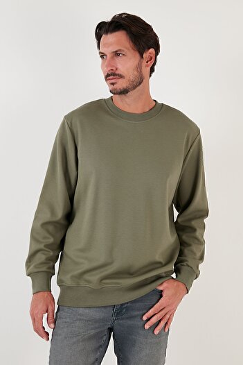 Buratti Cotton Crew Neck Regular Fit Basic Sweat Men's SWEAT 5905521