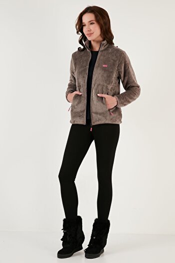 Lela Ζακέτα Fleece με φερμουάρ με λεπτή εφαρμογή, αντιπηκτική, μαλακή υφή 590701