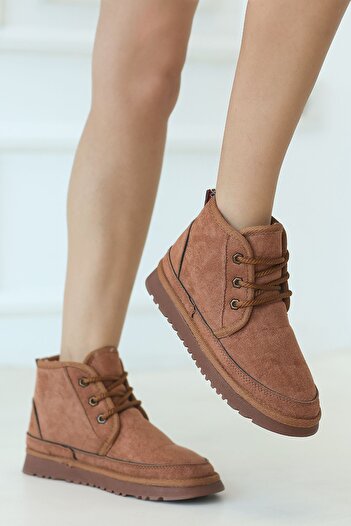kajal ayakkabı HJ 201 Suede Boots με Γούνα Εσωτερικά