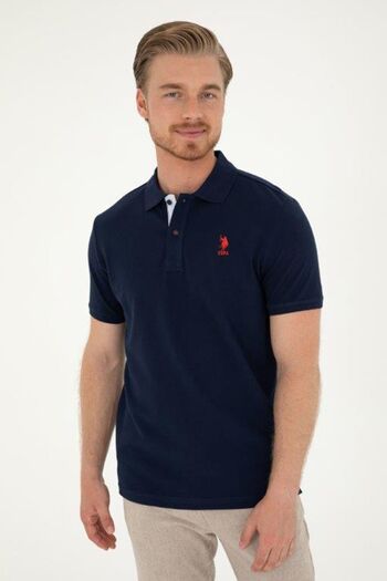 U.S. Polo Assn. BÁZIS. Polo logós férfi póló nyakú póló - 100% pamut, normál szabású G081SZ 0111794832