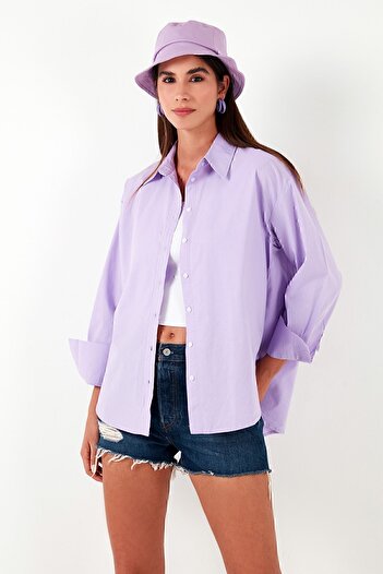 Lela Oversize 100% Cotton Poplin Shirt SHIRT CF21S163867