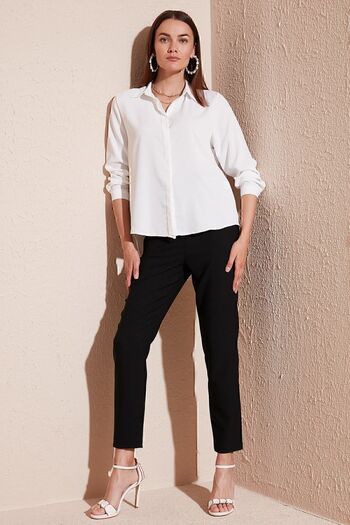 Lela Regular Fit Long Back Summer Shirt 611bg9741