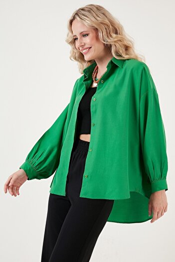 Lela Cotton Comfortable Cut Poplin Shirt SHIRT 6234788
