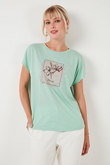 Lela Crew Neck Printed T-Shirt - Regular Fit6671002