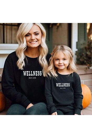 Pink Sky Φούτερ Wellness Printed Mother and Child