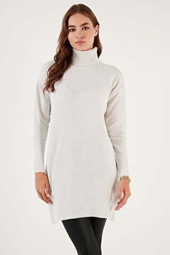 Lela Turtleneck Long Sleeve Knitwear Tunic Tunic4614585