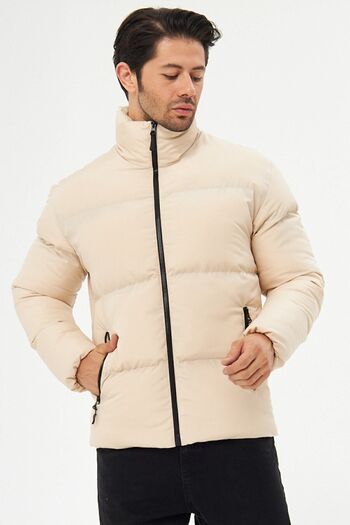 D1fference Men's Stone Lined Windproof Puffer Winter Jacket