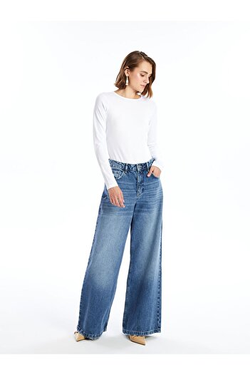 LC Waikiki Lcwaikiki White Crew Neck Women's Body - Basic Buxe