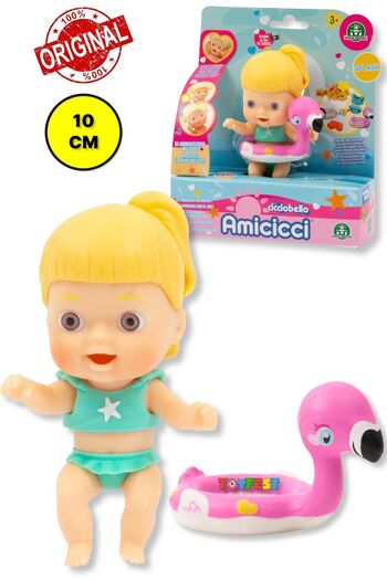 TOYFEST Havuz Deniz Simitli Amiccici Delux Tekli Bebek Tatilde - Ciccioamelie Kız Et Bebek