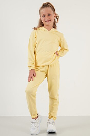 Lela Hooded 100% Cotton Kids Suit with Pockets Unisex Kids Suit 5922021