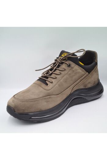 Greyder 16492 Duman Renk Nubuk Deri Slip-On Bağcıklı Erkek Günlük Casual Ayakkabı