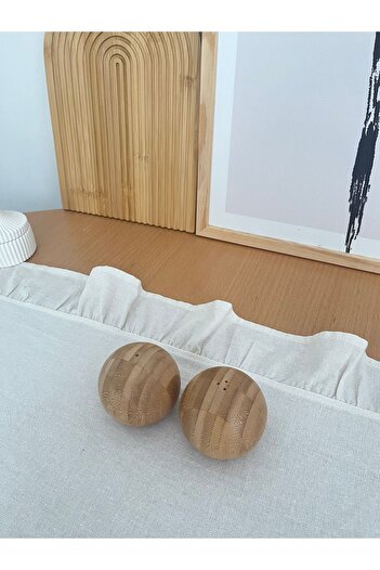 Mirilliahome Bamboo Round Salt and Pepper Set
