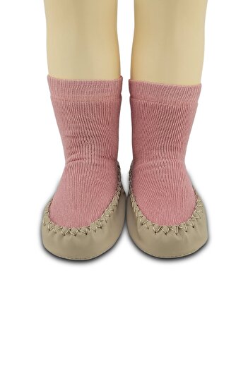 Funny Baby Organic Stitched Comfortable Non-Slip Sole Plain Socks